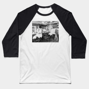 New York City Barber Shop, 1895. Vintage Photo Baseball T-Shirt